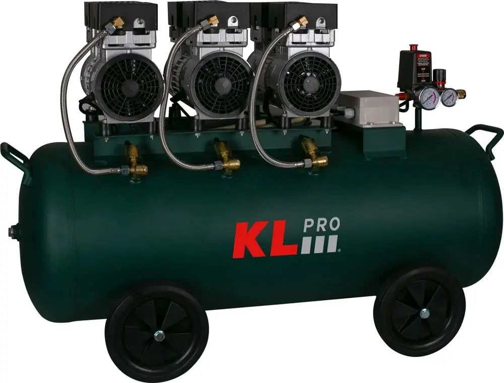 100LT 3x1 HP(3x750W) YAĞSIZ SESSİZ HAVA KOMPRESÖRÜ KLK103S