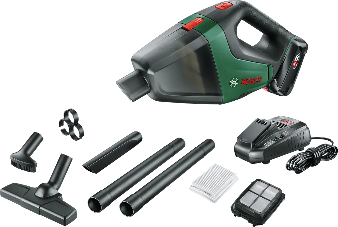 Bosch UniversalVac 18 Akülü El Süpürgesi (0,5 L - 9 kPa - Akü + Şarj Dahil) - 06033B9103 Tek Akülü