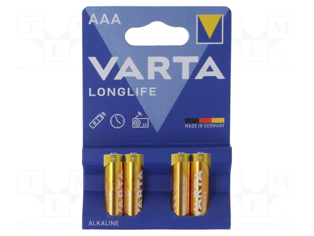 Varta Aaa İnce Kalem Pil Longlife 1 Adet 4103101414