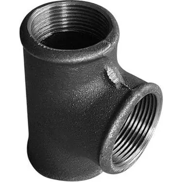 3/4" Te Siyah