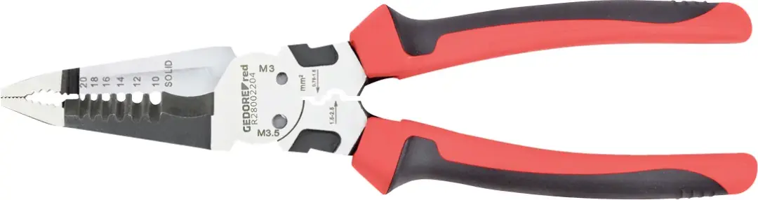 Gedore Red R28002204 Çok Amaçlı Elektrikçi Pensesi 203 mm 