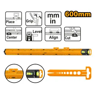 Su Terazili Alüminyum Cetvel 60cm INGCO ING-HSR36003