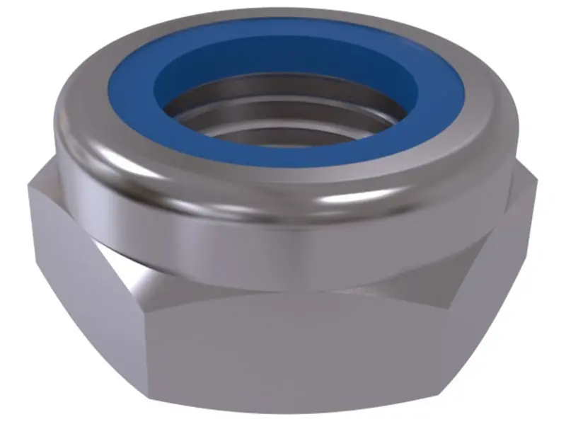 M10 FİBERLİ SOMUN CL6 DIN985 ELEKTROGALVANİZLİ
