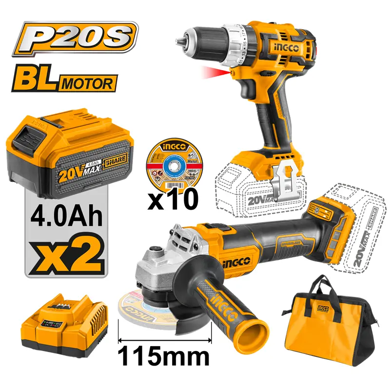 Lİ-İON AKÜLÜ 2Lİ KOMBO SET MATKAP VE AVUÇ TAŞLAMA