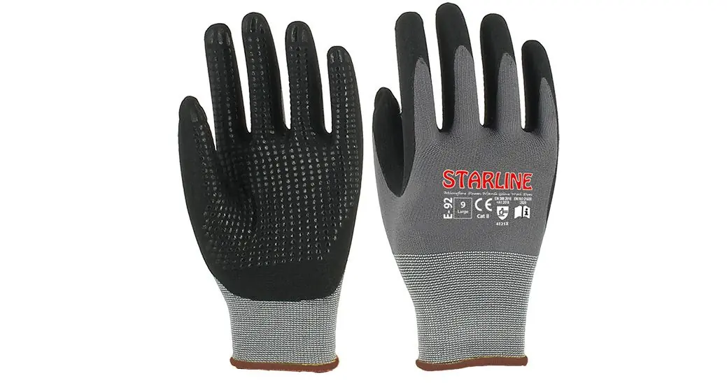 Starline E-92 Noktalı Köpük Nitril Eldiven No:10 