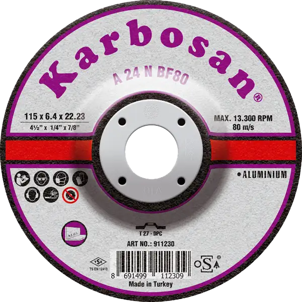 180X8X22 ALÜMİNYUM TAŞLAMA TAŞI KARBOSAN