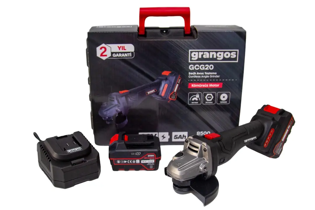 20V 5AH ÇİFT AKÜLÜ TAŞLAMA 125MM GRANGOS