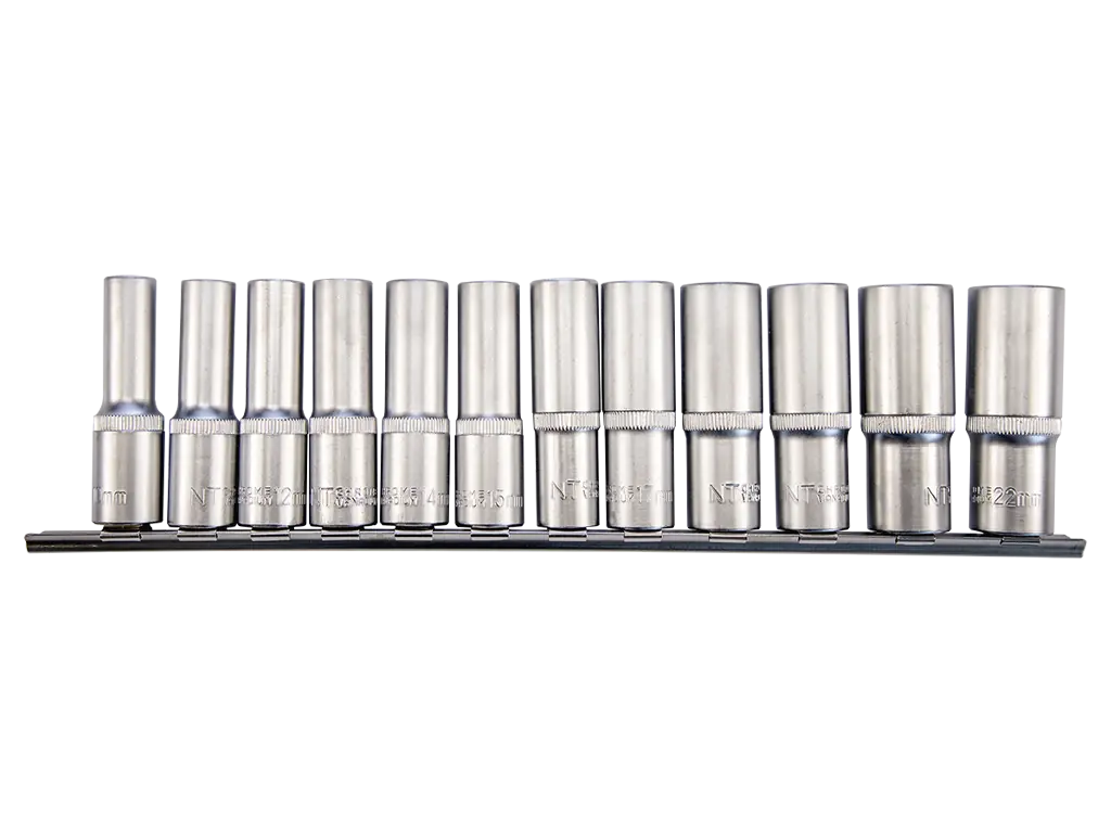 12 Parça 1/2" Altı Köşe CR-V Uzun Lokma Se NTTOOLS