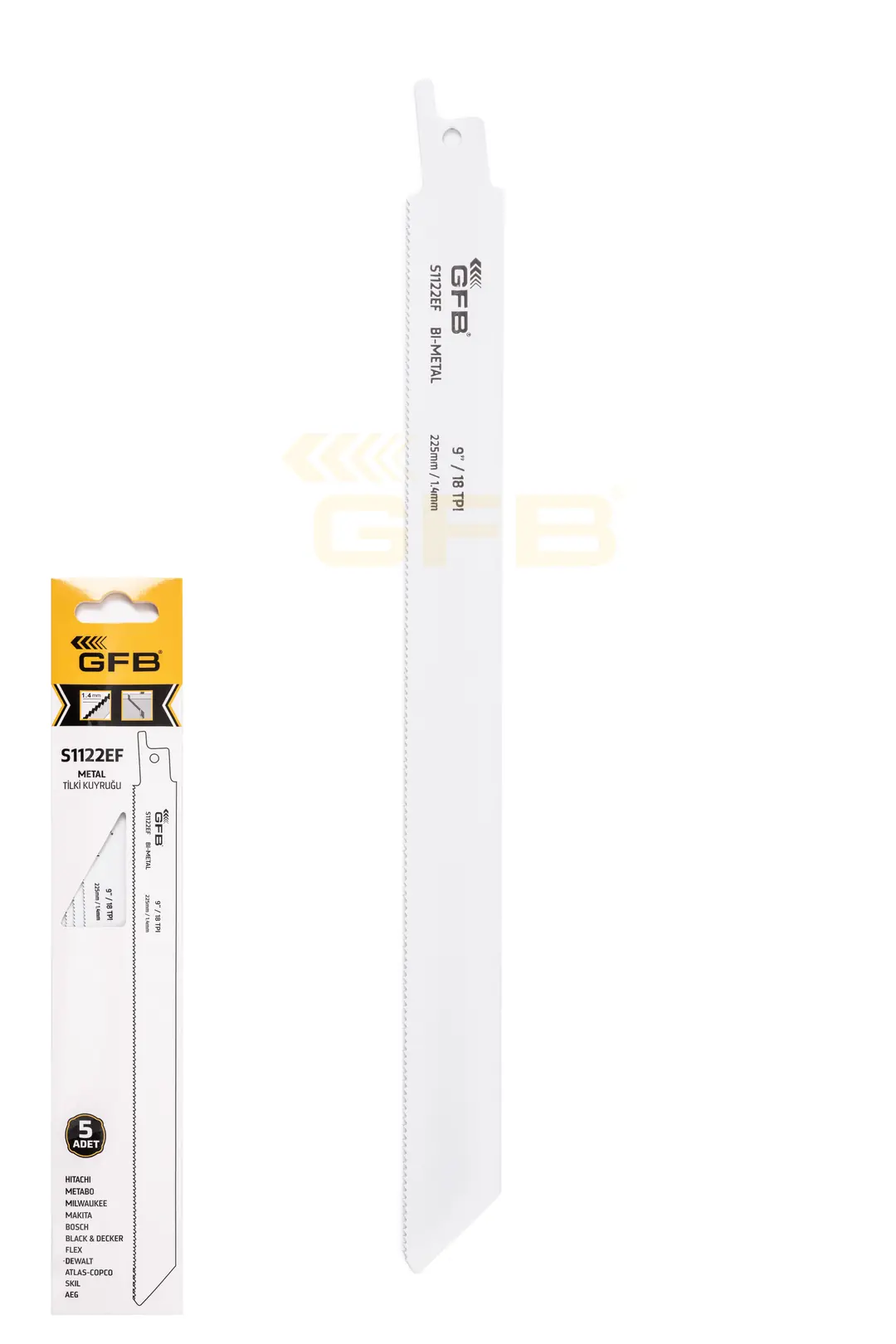S1122EF 5Lİ PAKET METAL TİLKİ KUYRUĞU BIÇAĞI UZUN 
