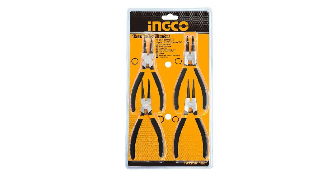 Sekman Pense seti 180mm 4lü Paket INGCO ING-HCCPS01180
