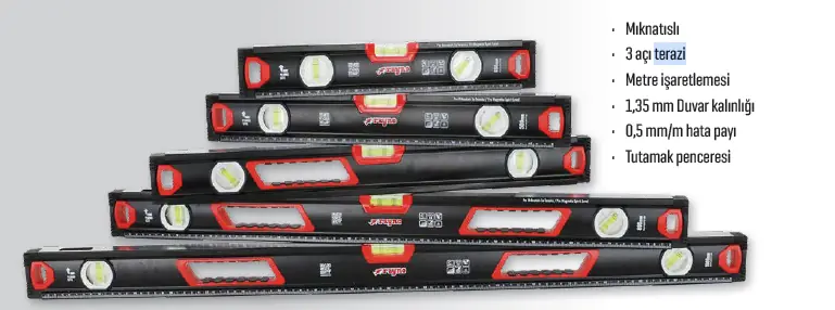Rayno Pro 150 Cm Su Terazisi Mıknatıslı Ryn10306