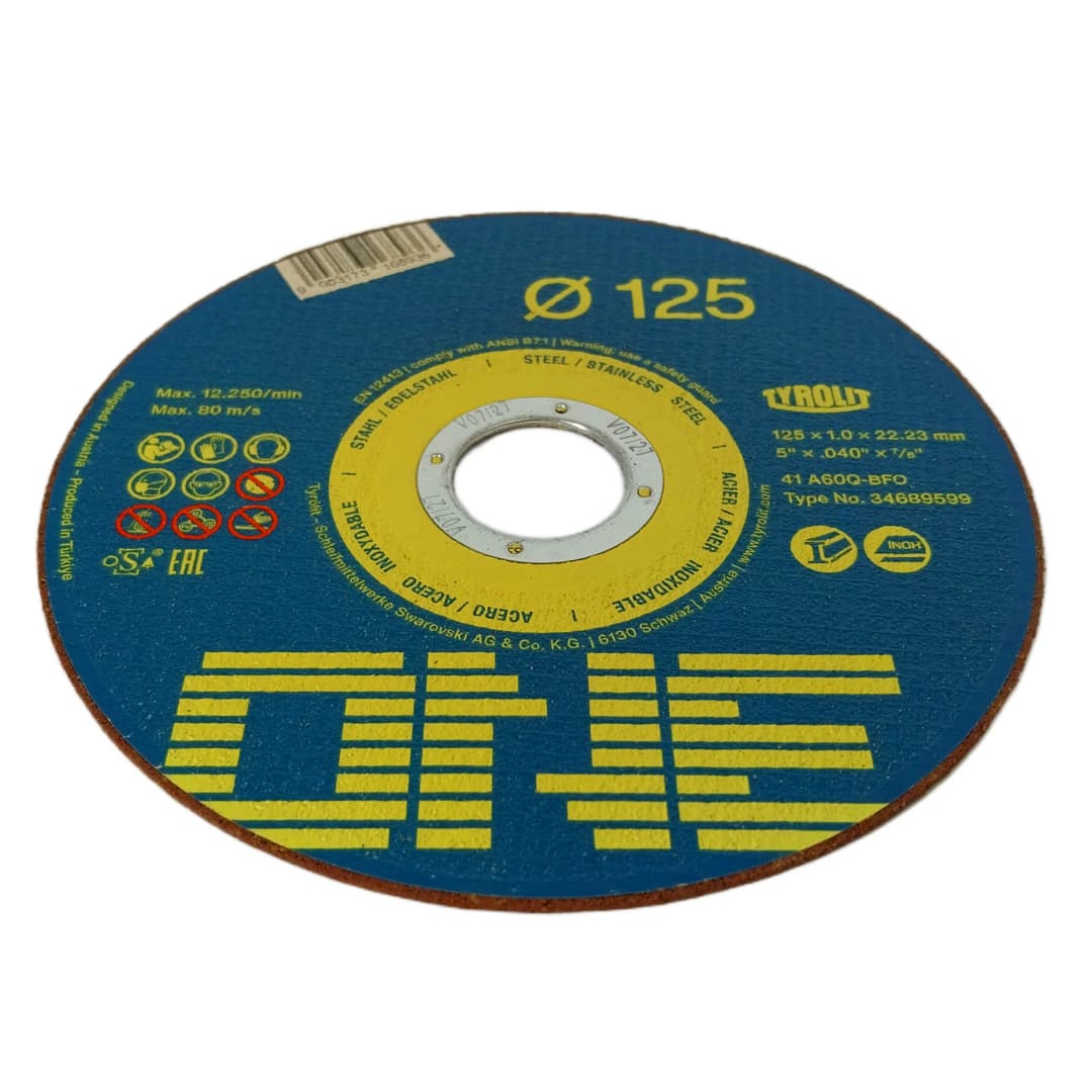 Tyrolit 34689599 ONE 2in1 Kesme Taşı 125x1 mm (Çelik ve Paslanmaz Uyumlu)