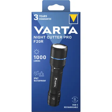 NIGHT CUTTER PRO F20R EL FENERİ 1000 LÜMEN VARTA