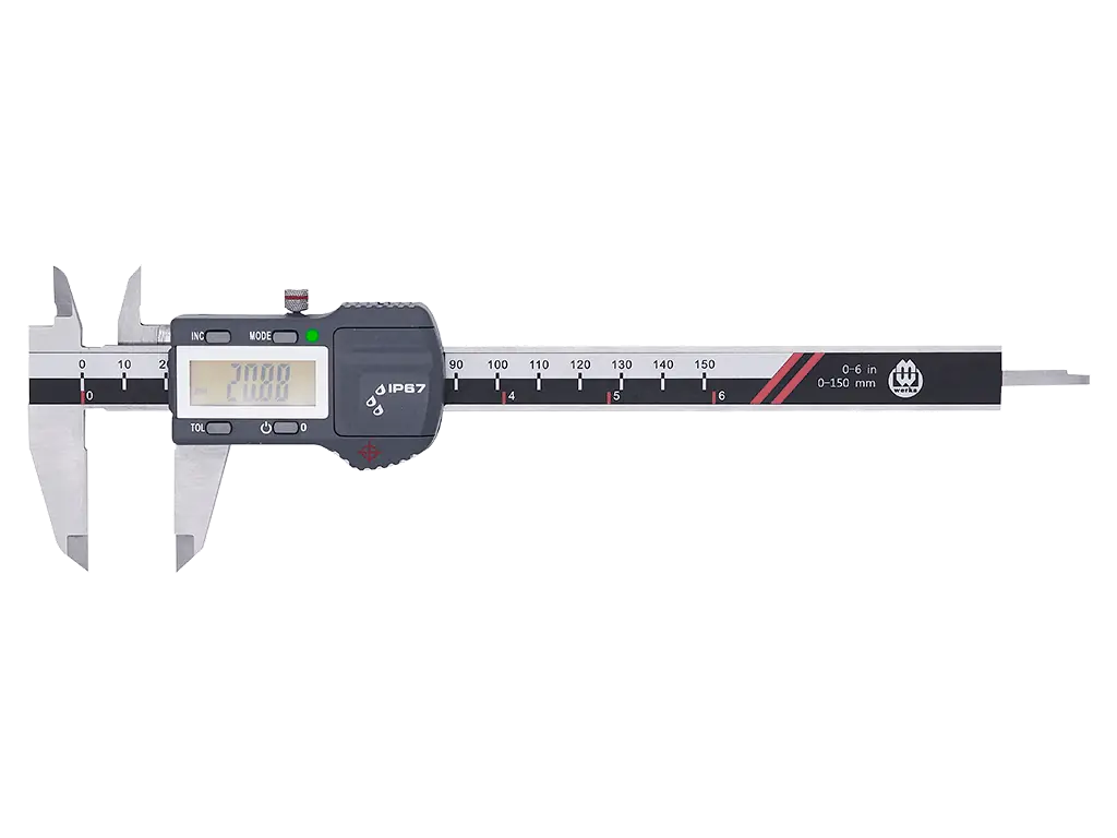IP67 Tol. Ayarlı Dij. Kumpas 200x0.01mm WERKA