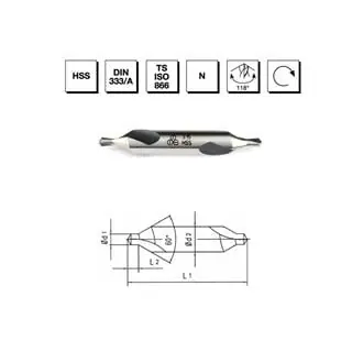 Mte 5Mm Punta Matkabı Form A Dın333/A Hss B00010010500