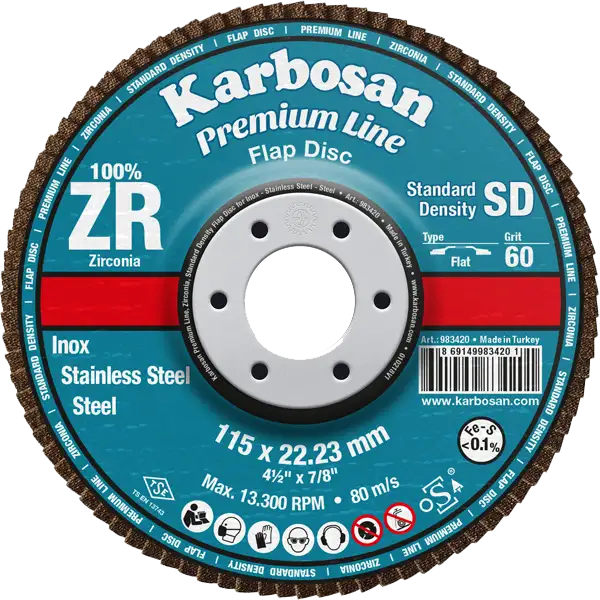 125X40KUM KONİK PREMIUMLINE ZR FLAP DİSK ZXPR22 SD