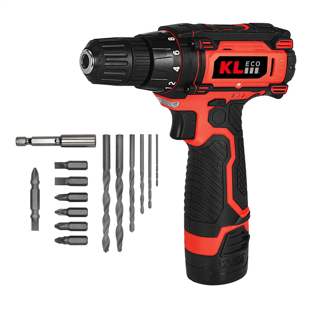 Kl Eco 12V 1.3Ah Şarjlı Darbesiz Matkap Tek Akü Ke2213Nm