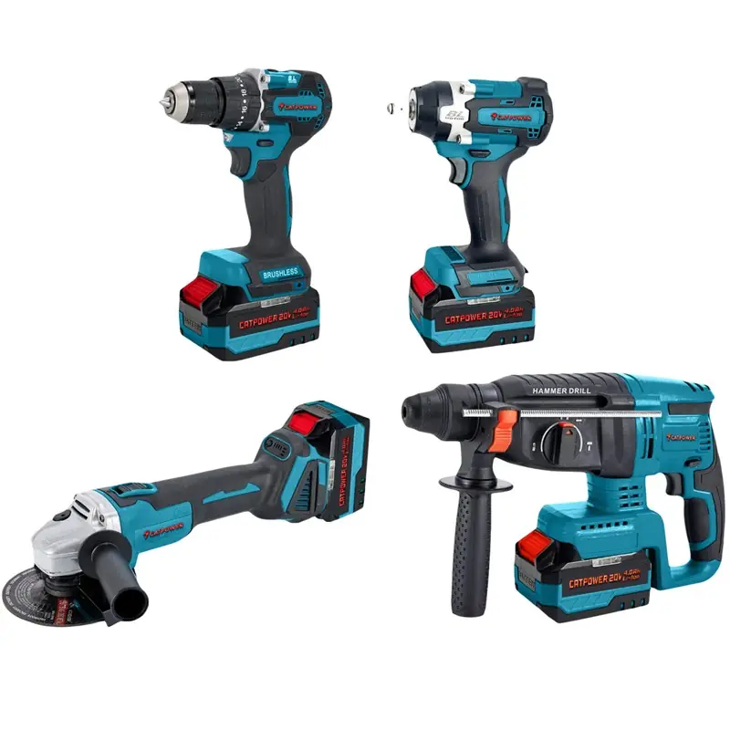 KÖMÜRSÜZ AKÜLÜ 4 LÜ SET CATPOWER1380İN YENİ MODELİ