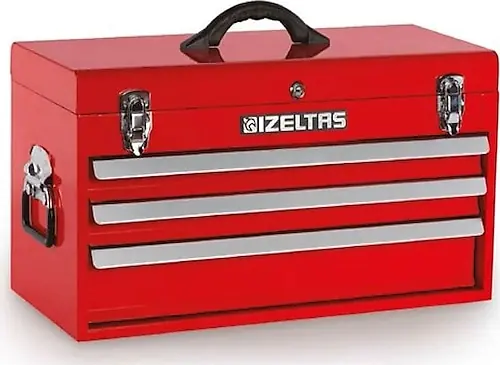 İzeltaş Büyük Alet Sandığı Çekmeceli Kırmızı Boş ( 285X65 8320331003