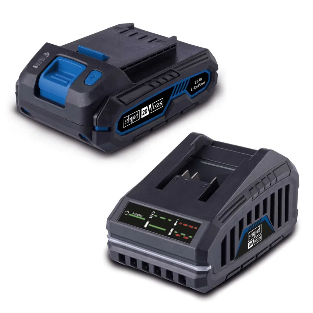 Scheppach 20 Volt 2 Amper Akü Ve Şarj Cihazı Seti SBSK2.0 (1 Akü 1 Şarj Cihazı)