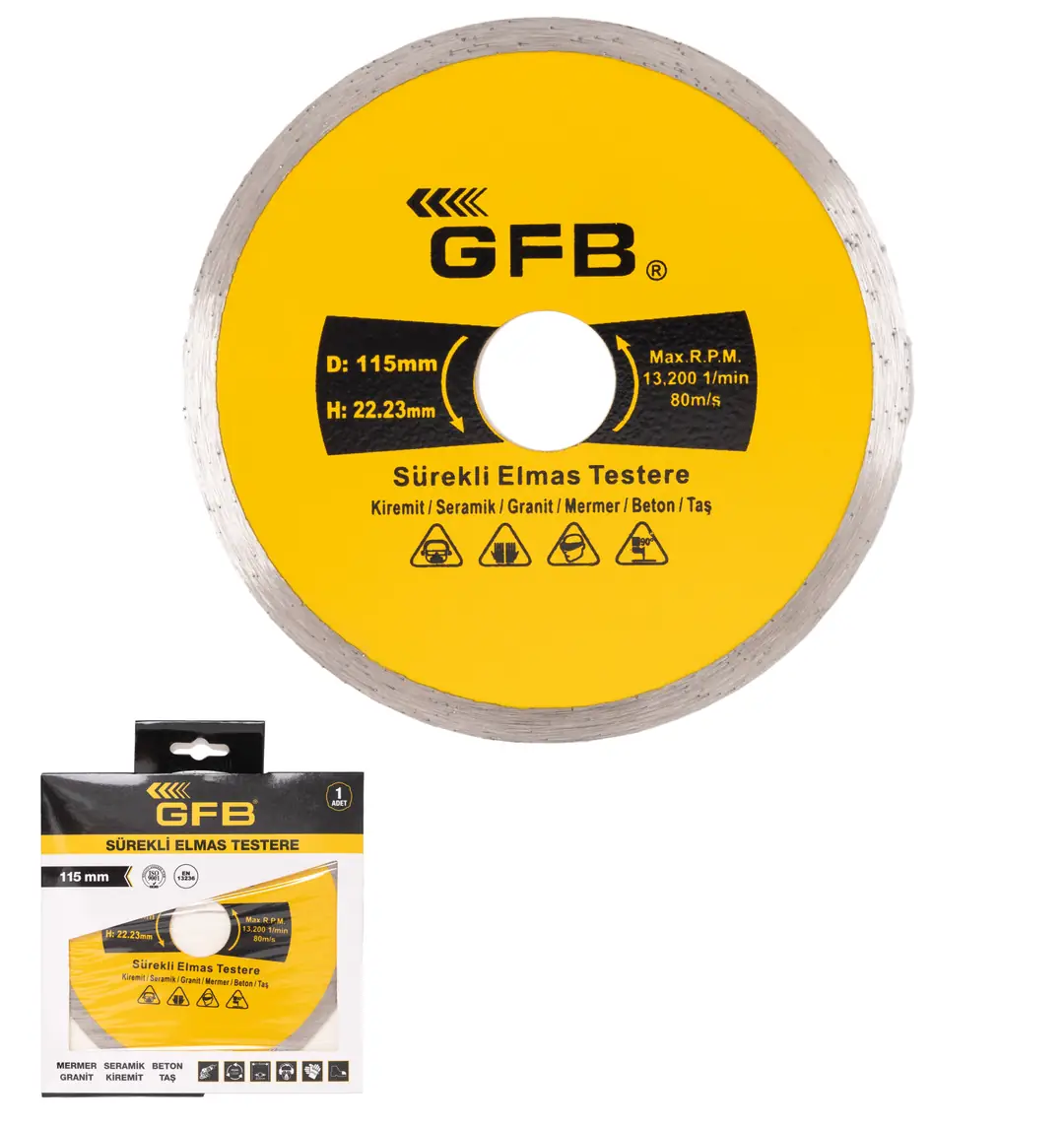 Gfb 115-Sürekli Turbo Elmas Mermer-Granit Kesici - 2380
