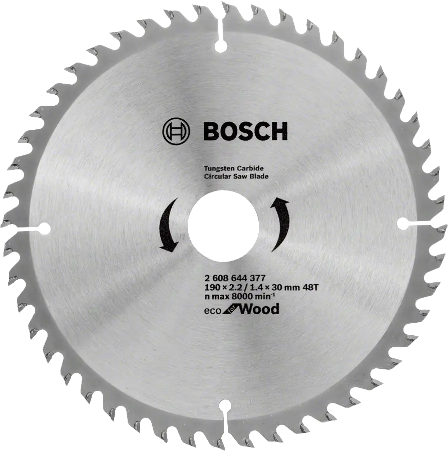 Bosch - Optiline Eco Serisi Ahşap için Daire Testere Bıçağı 190*30 mm 48 Diş 2608644377