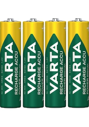 AAA ŞARJLI PİL 800 MAH VARTA (BİR ADET)