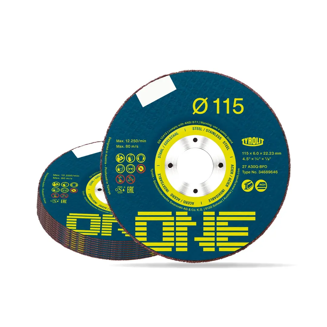 Tyrolit 34689646 ONE 2in1 Taşlama ve Çapak Alma Taşı 115x6 mm (Çelik ve Paslanmaz Uyumlu)