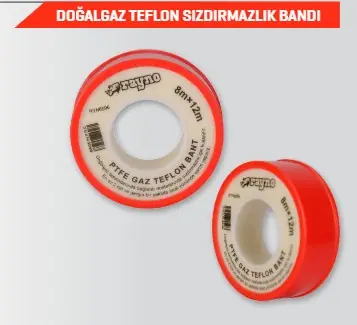 Rayno Ryn10672 Sarı Doğalgaz Teflon Bantı 8Mm x 12 Mt