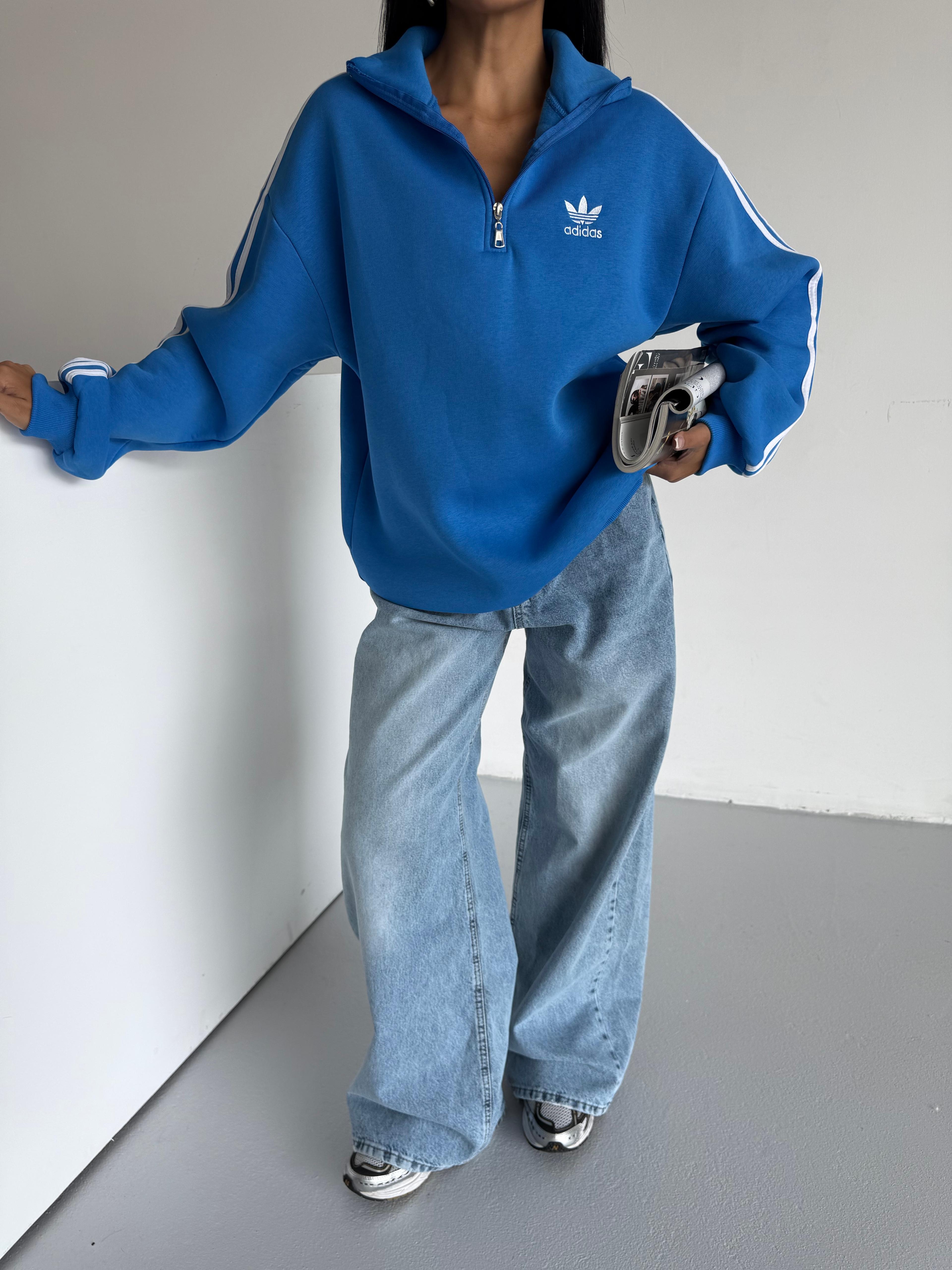 Saks Fermuarlı Sweatshirt
