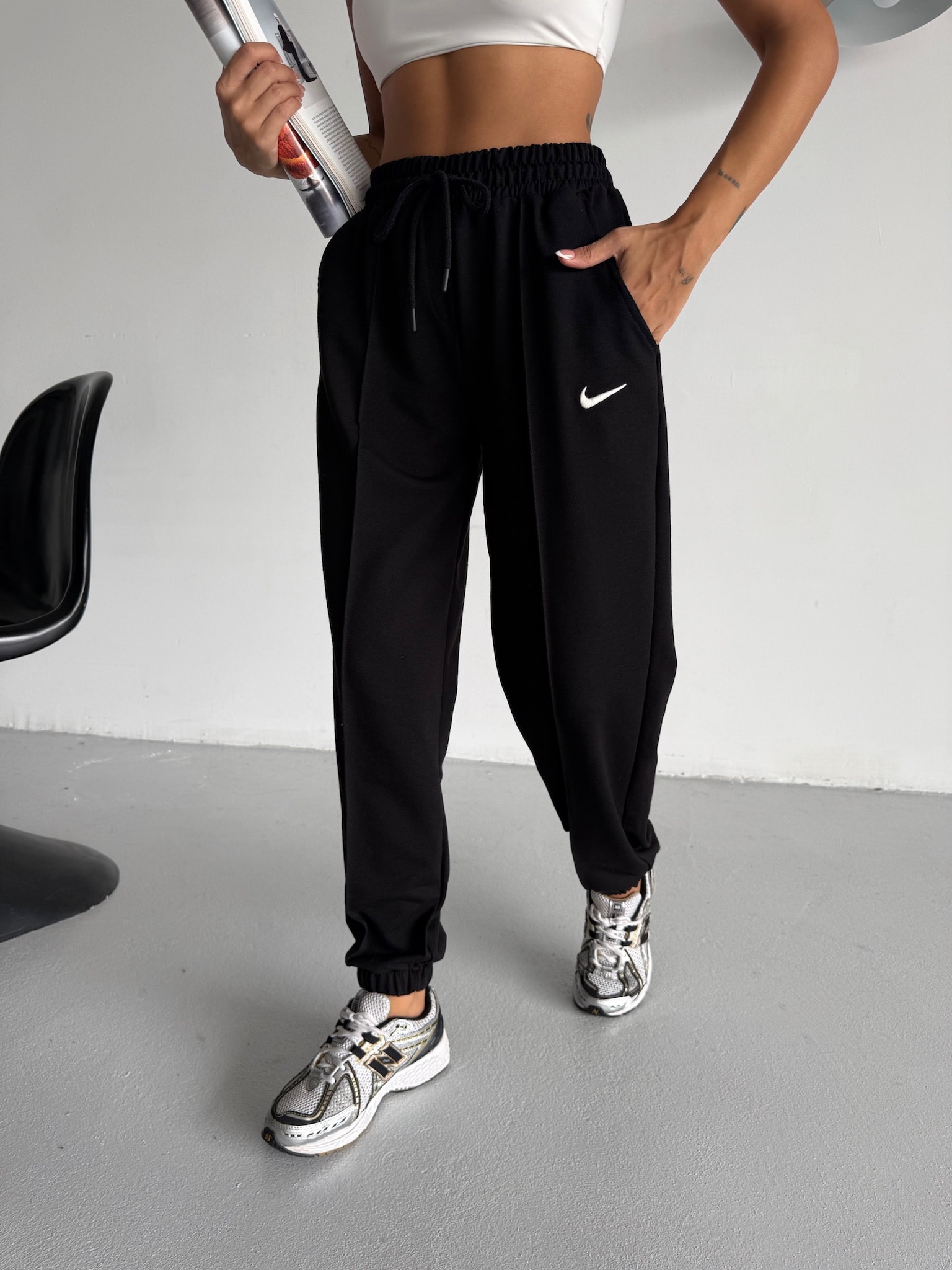 Logo Nakışlı Jogger Eşofman