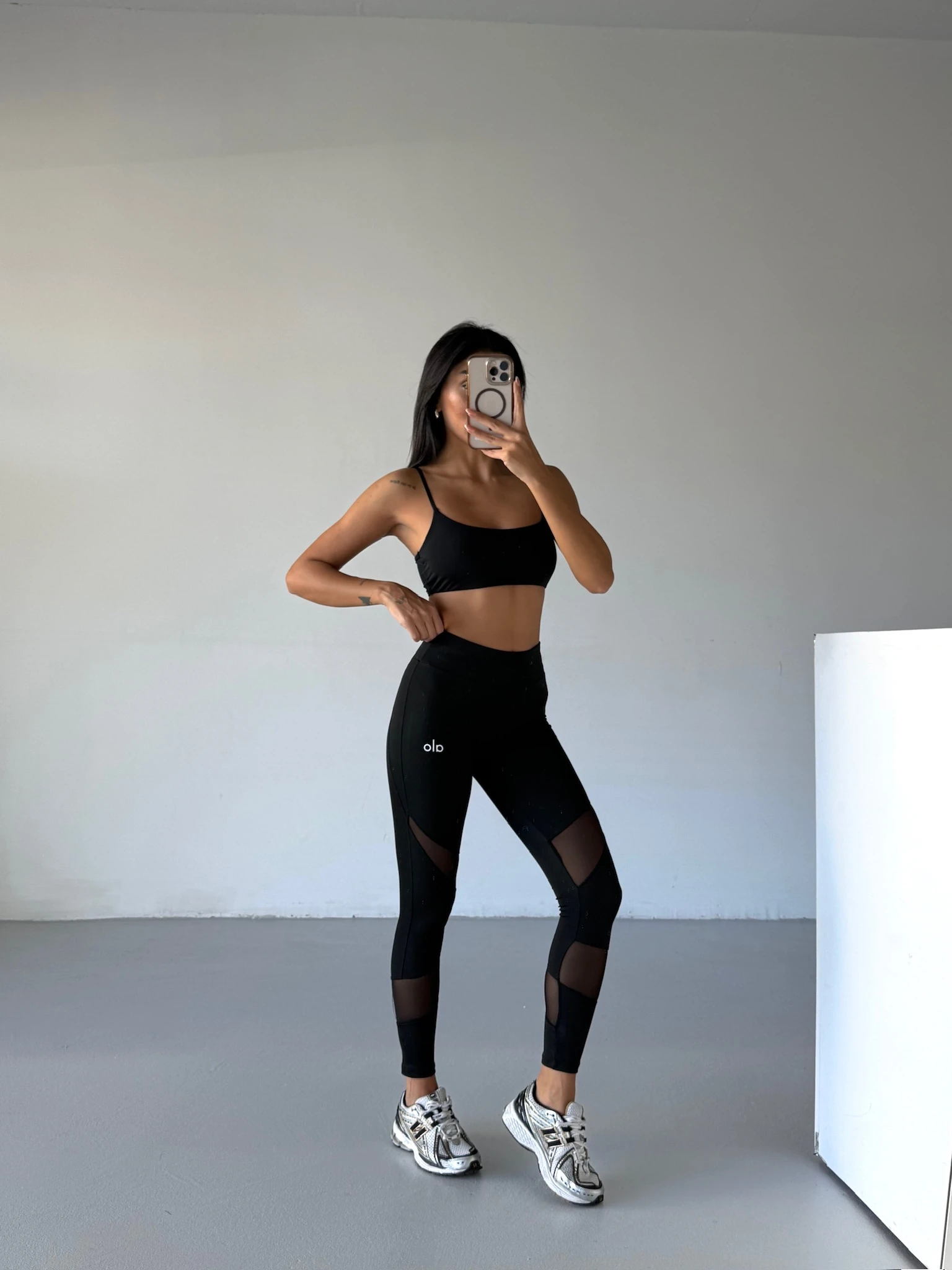 Alo Çapraz Tüllü Tayt