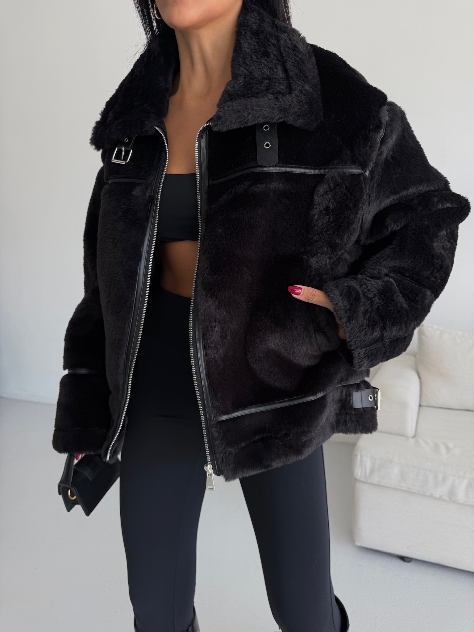 İçi Deri Kürk Ceket