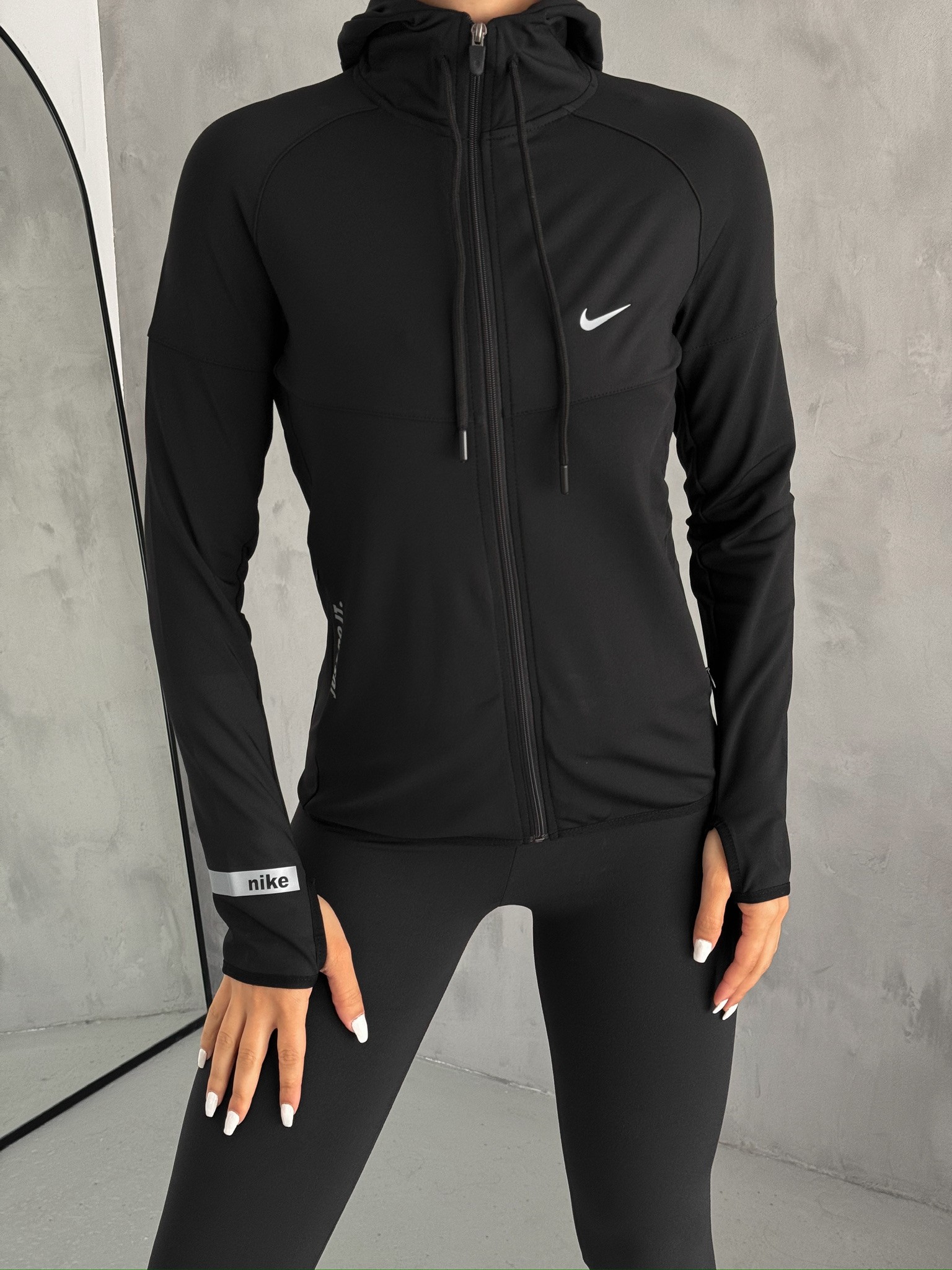 Just Do It Kapşonlu Hırka