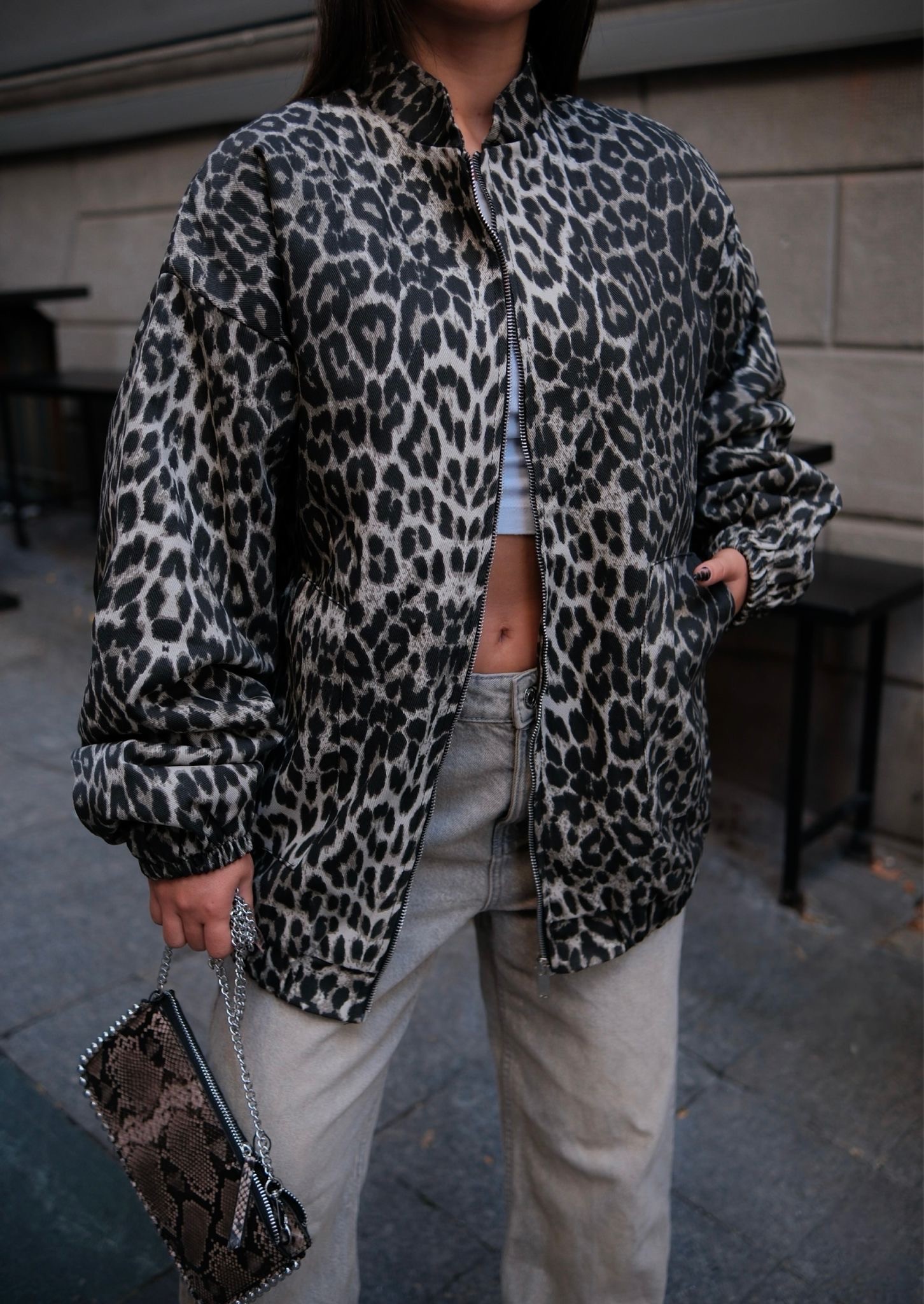 Oversize Leopar Ceket