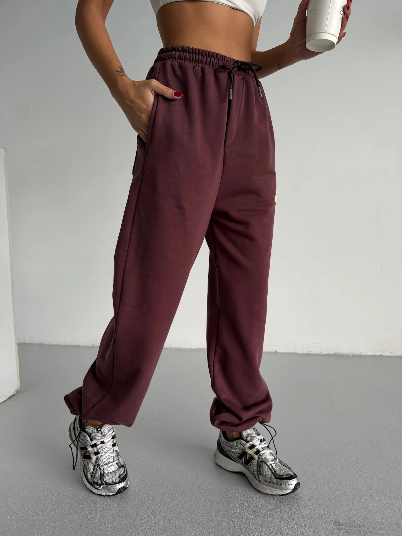 Nakışlı Oversize Eşofman