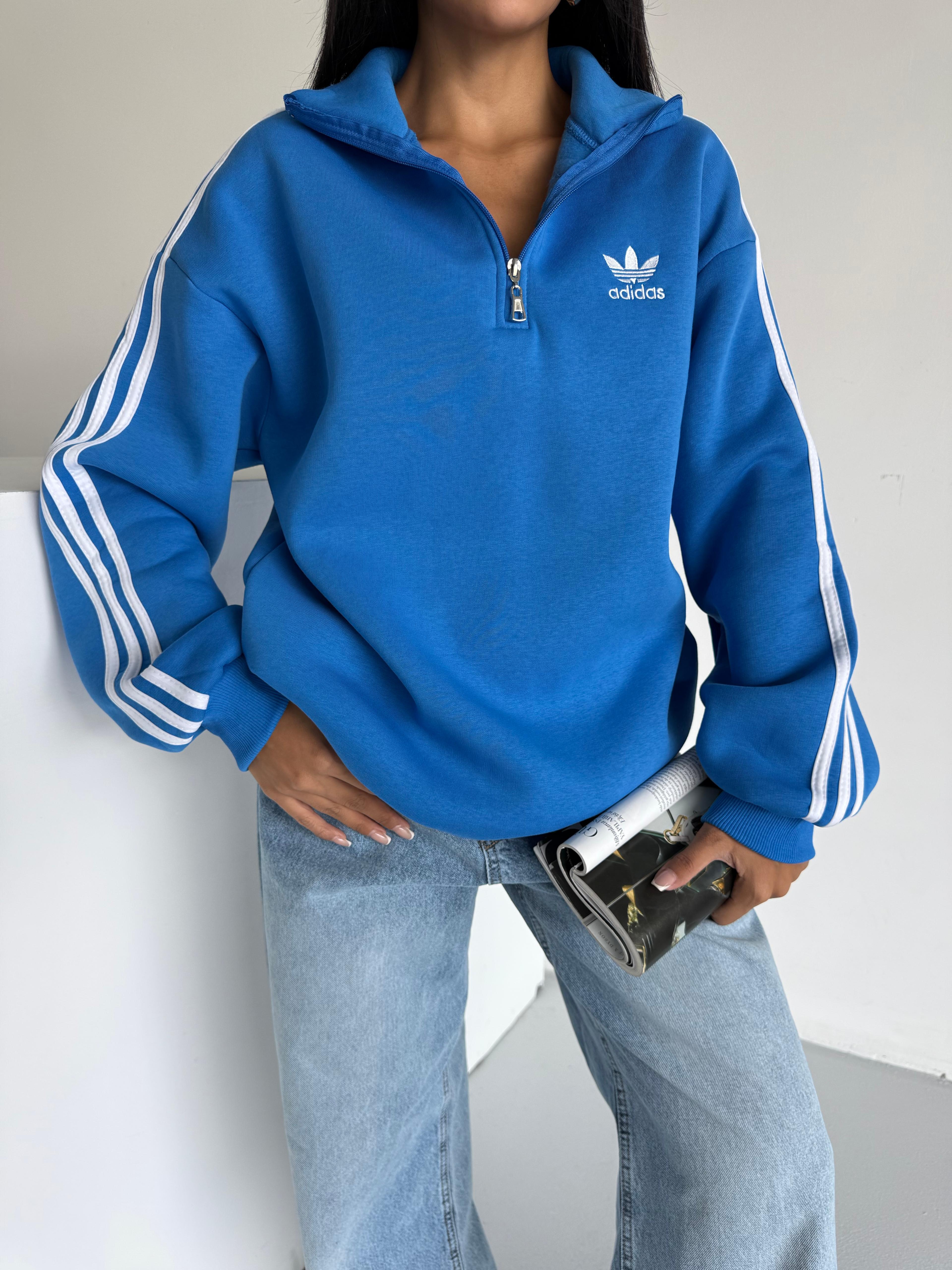 Saks Fermuarlı Sweatshirt
