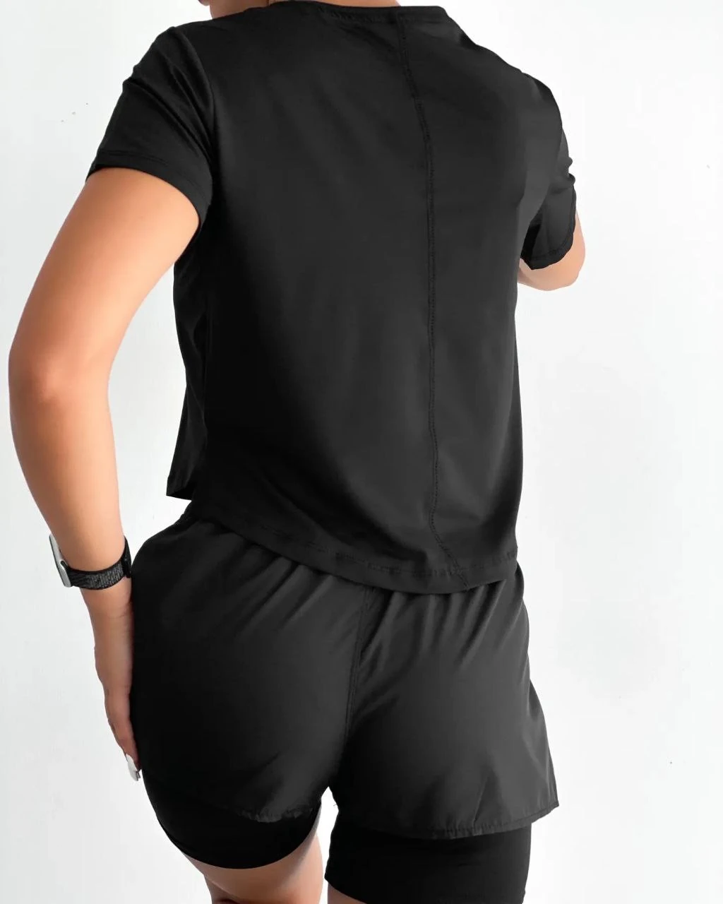 Reflektör Tshirt Tayt Şort Takım 