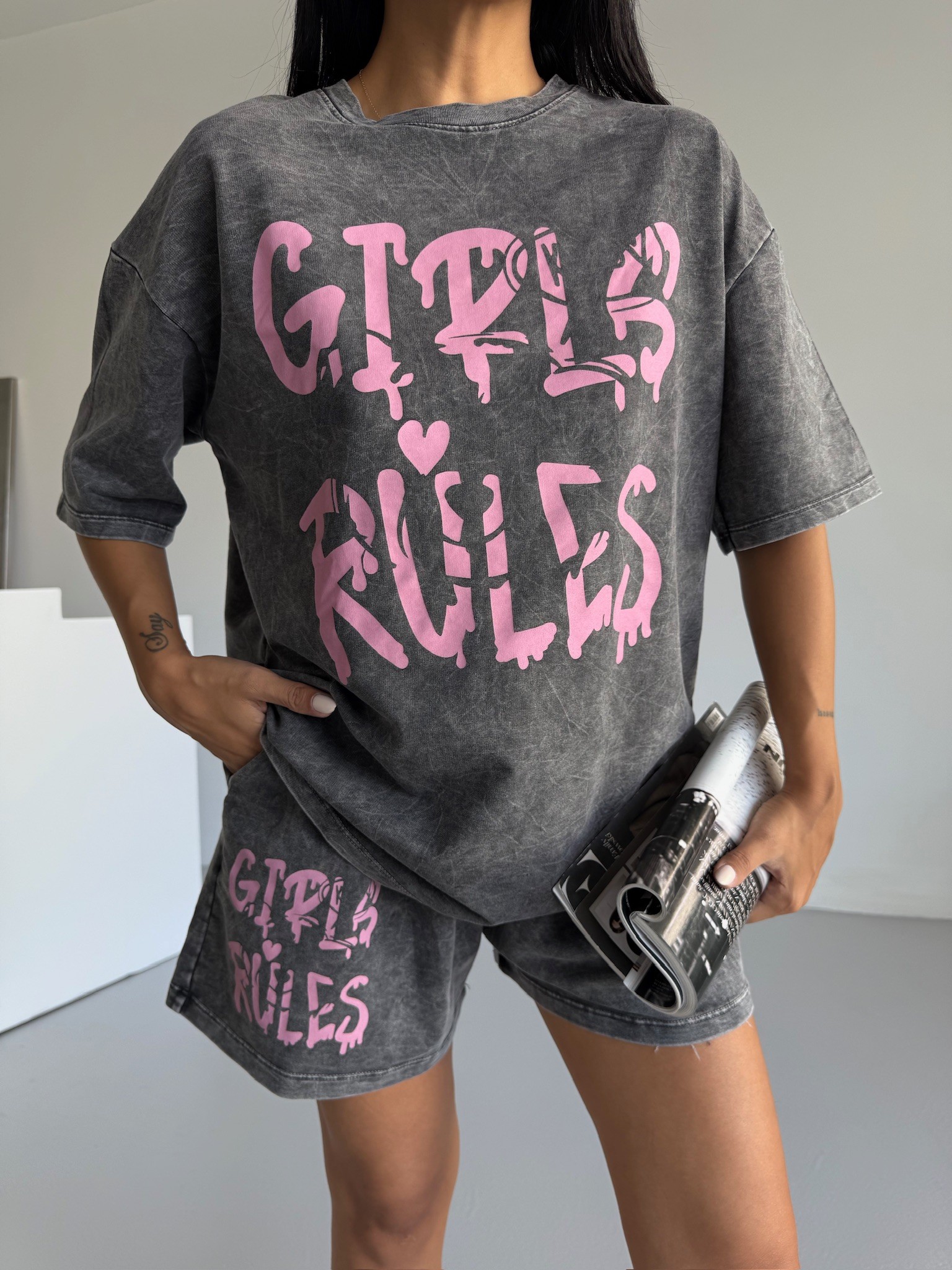 Rules Yıkamalı Şortlu Takım 