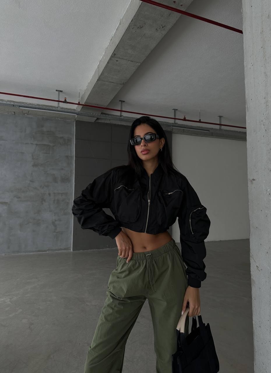 Bomber Crop Jacket