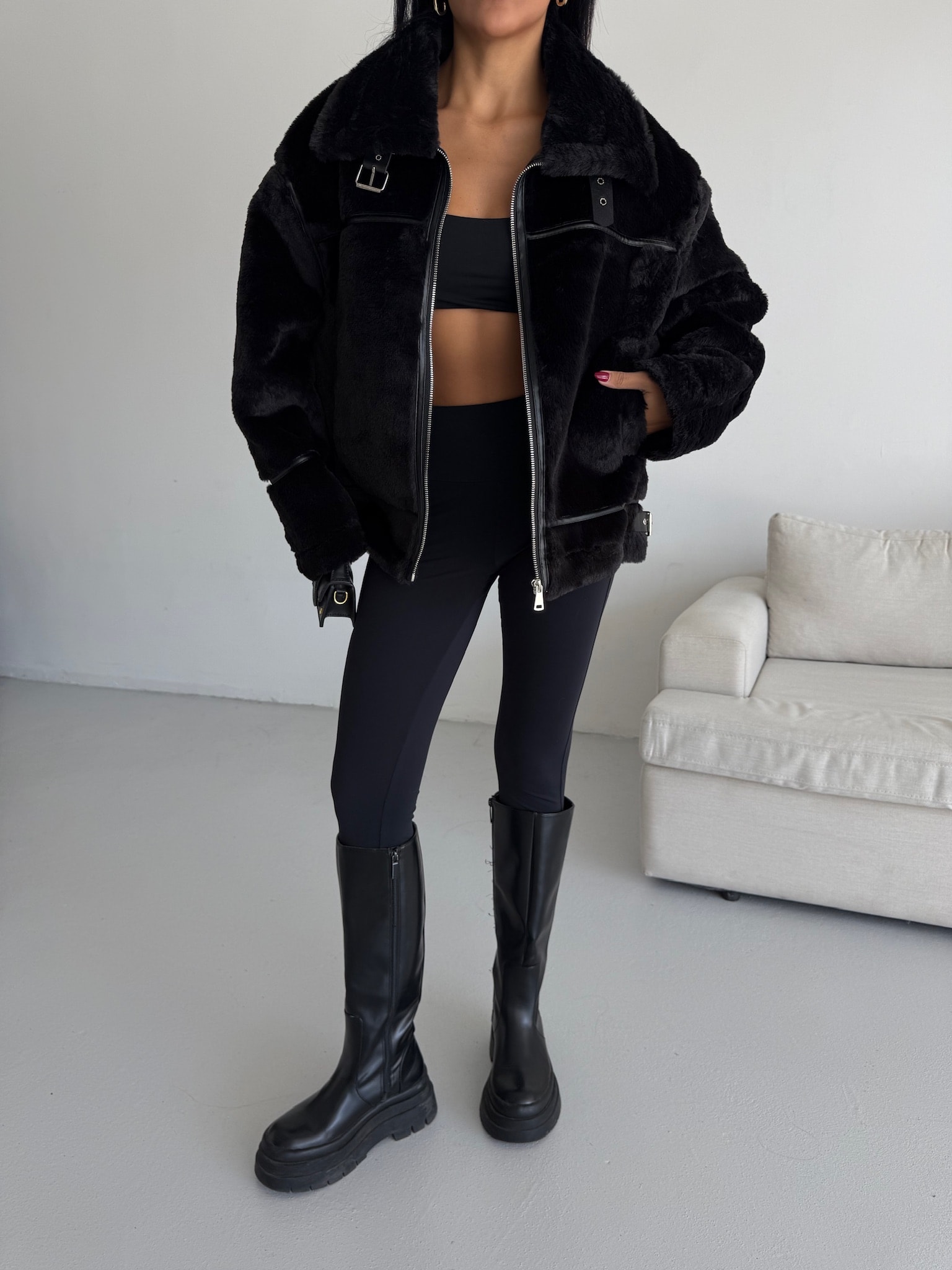 İçi Deri Kürk Ceket