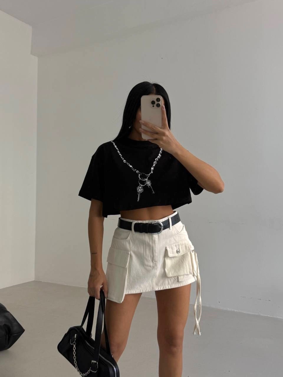Anahtar Crop Tshirt