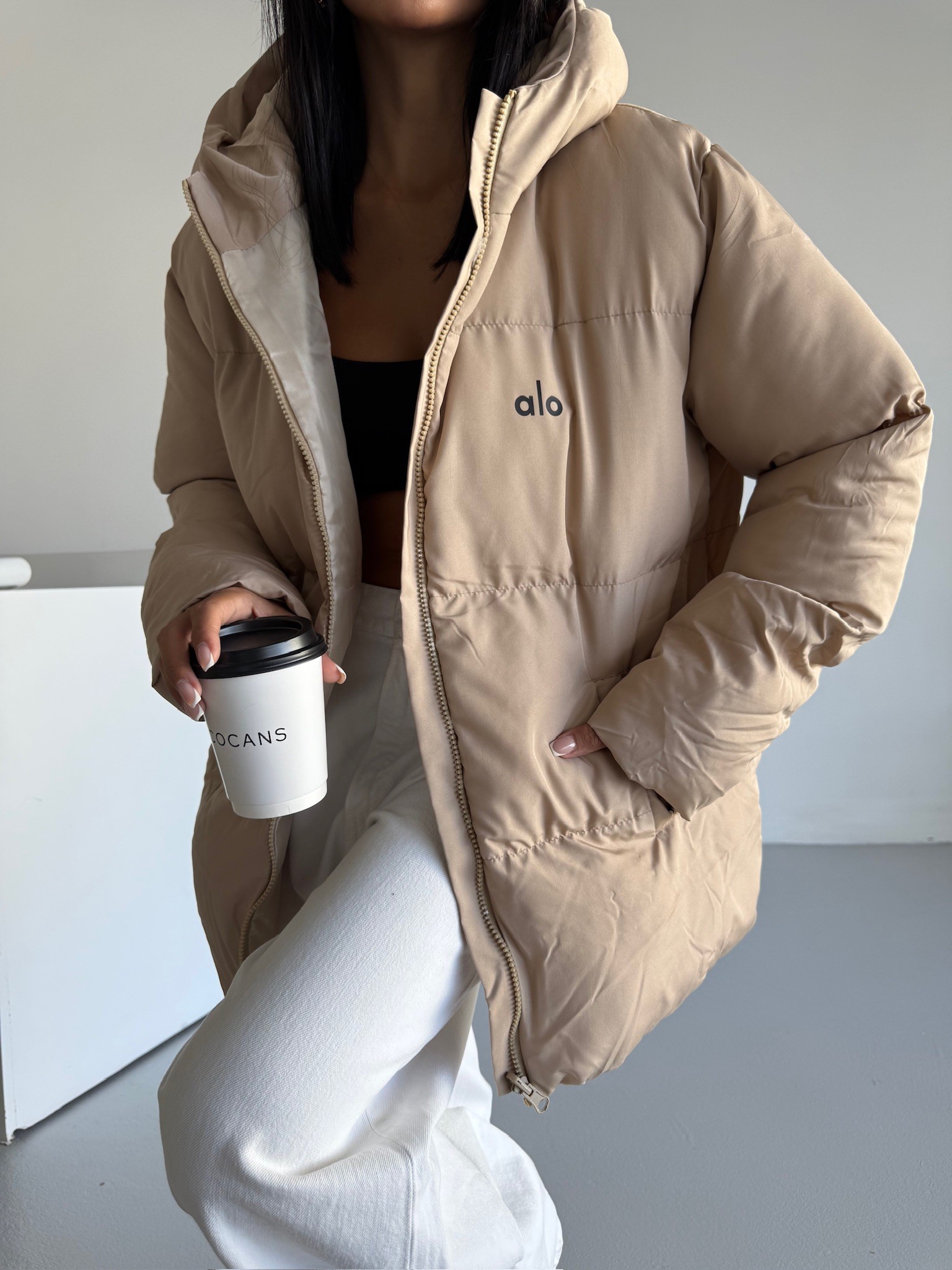 Alo Oversize Şişme Mont