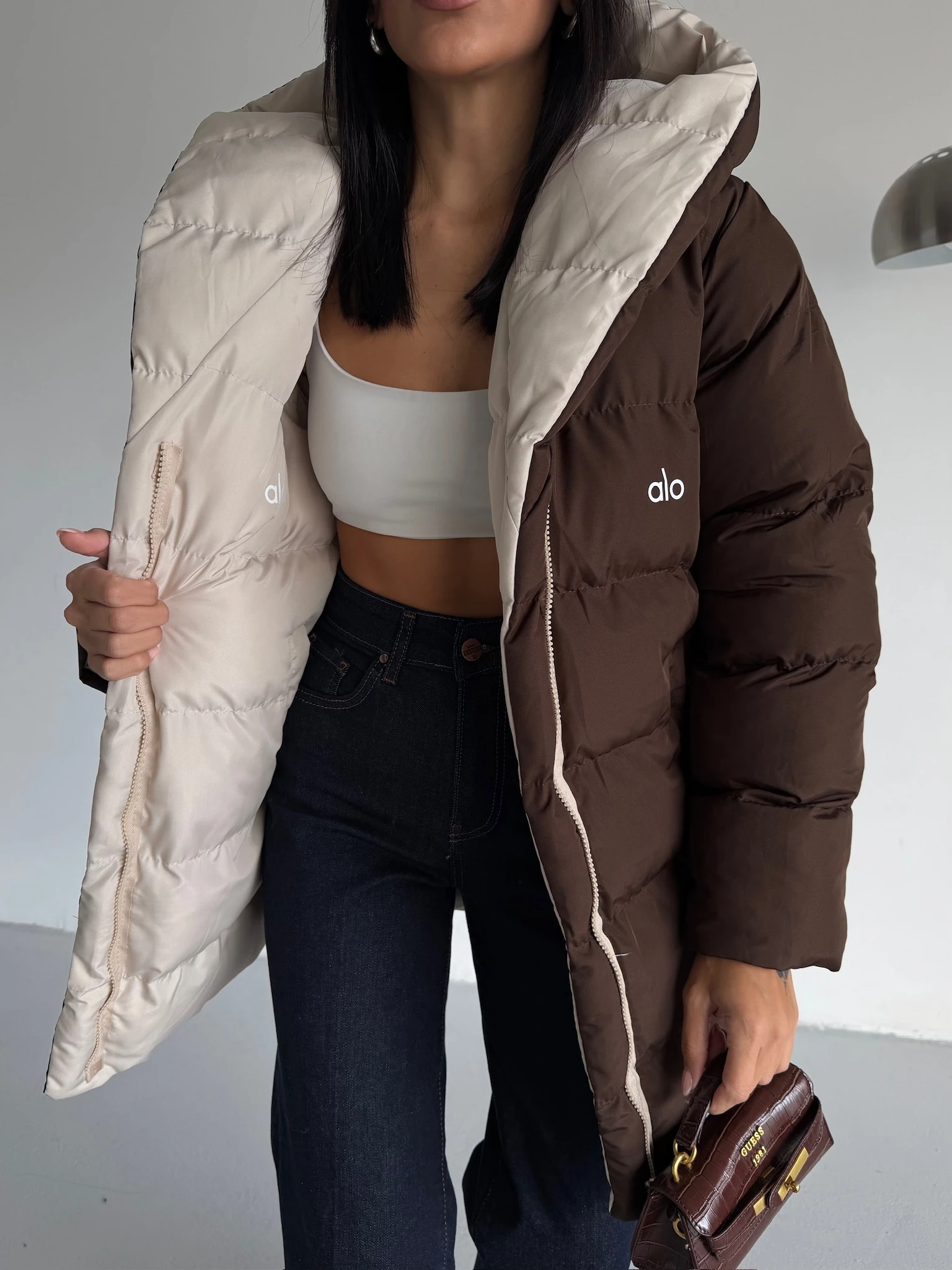 Çift Taraflı Şişme Mont