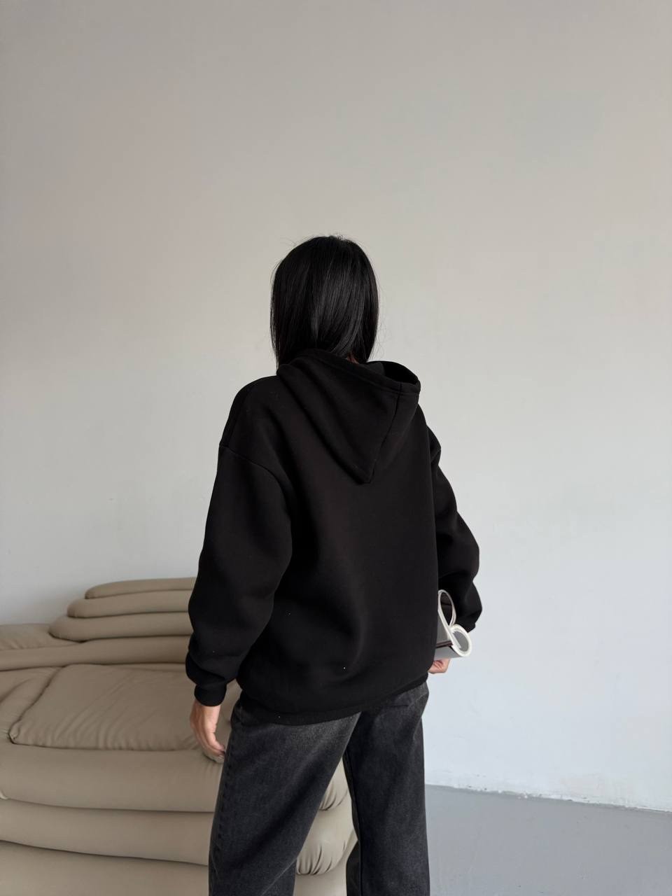 3 iplik Polarlı Sweatshirt