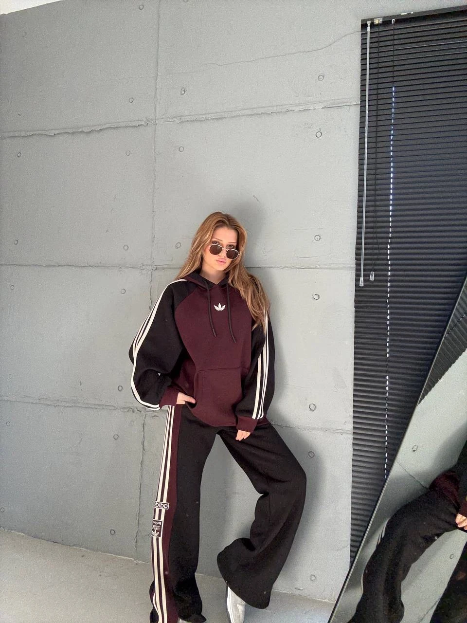 3 İplik Parçalı Oversize Eşofman Takım 