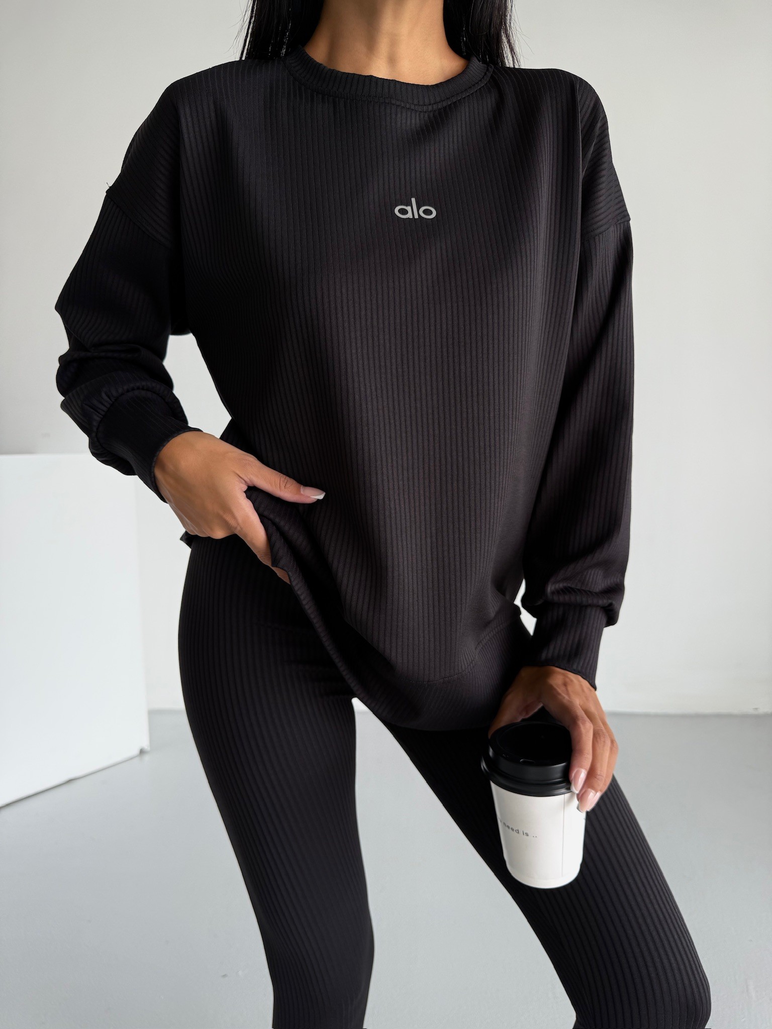 Alo Fitilli Sweat Tayt Takım 