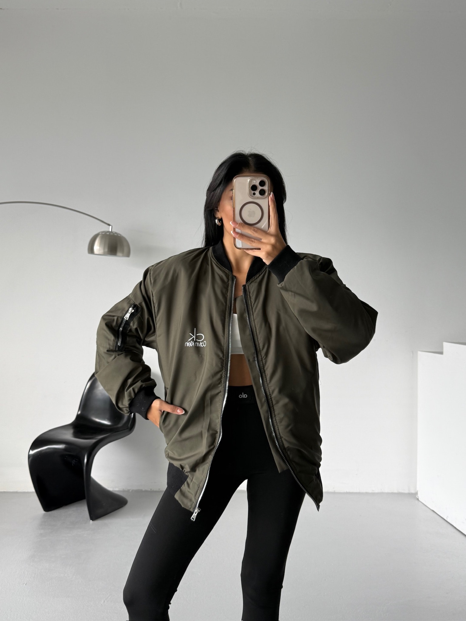 Ribanalı Bomber Ceket