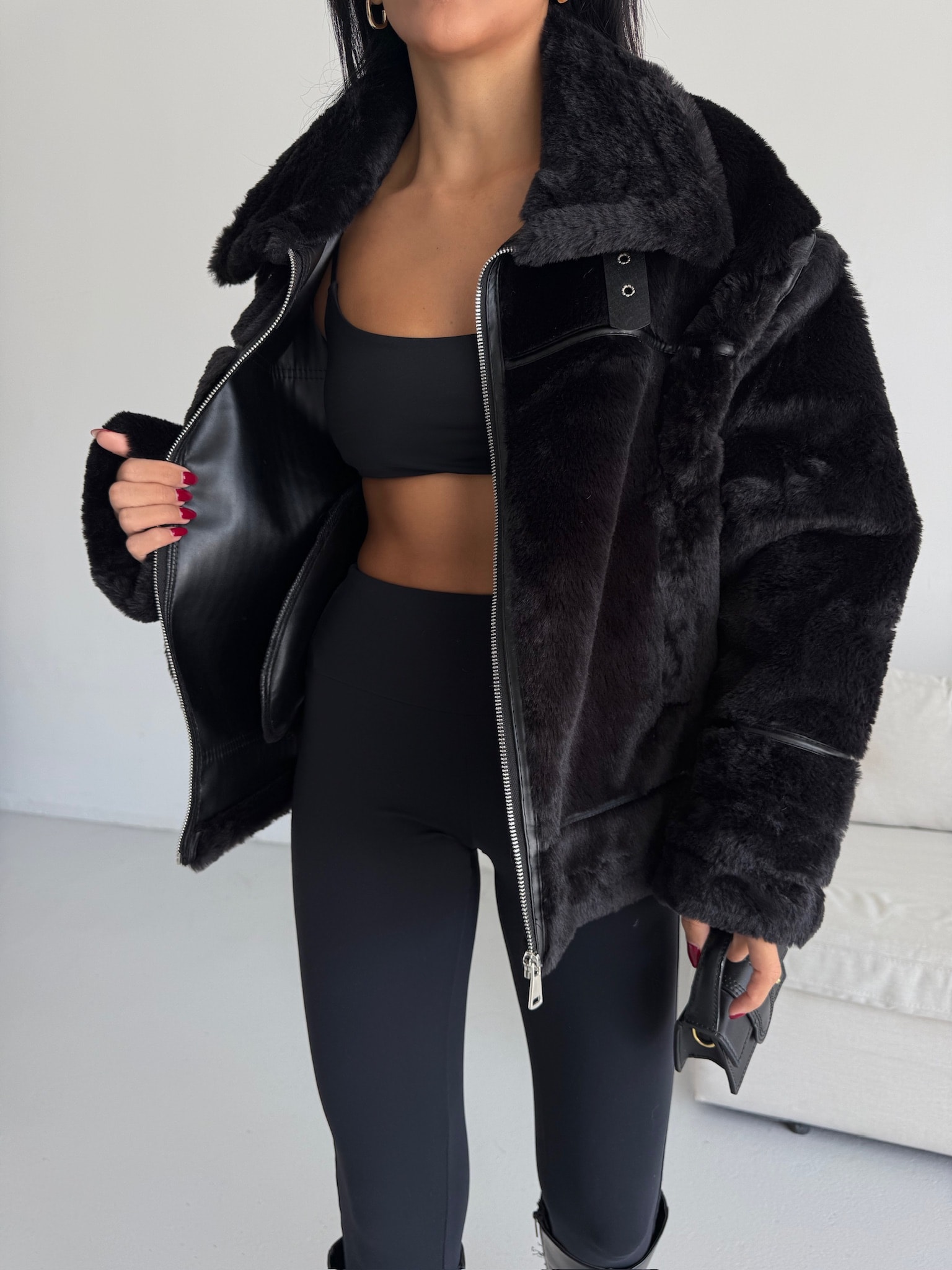 İçi Deri Kürk Ceket