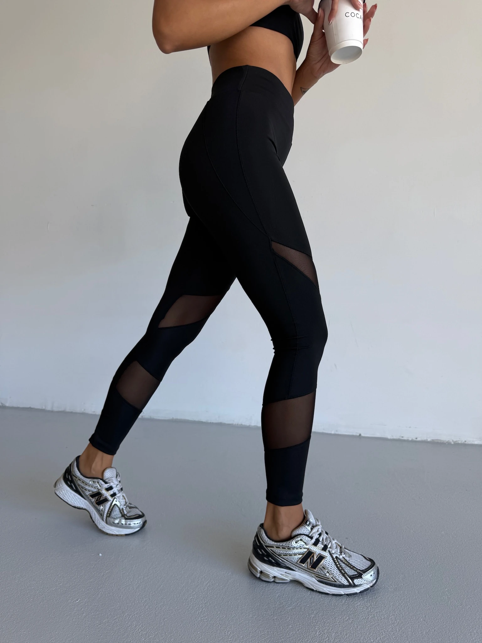 Alo Çapraz Tüllü Tayt